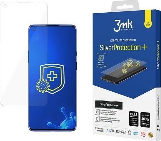 3MK 3MK Silver Protect+ OnePlus 9 Folia Antymikrobowa montowana na mokro 1