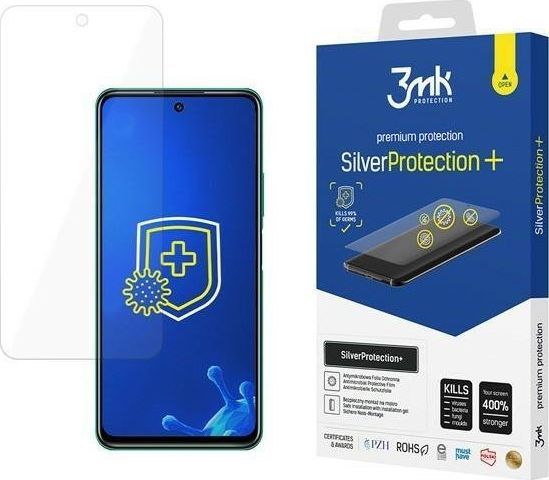 3MK 3MK Silver Protect+ Honor 10X Lite Folia Antymikrobowa montowana na mokro 1