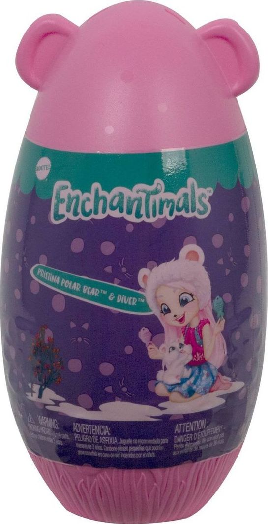 Mattel Enchantimals Jajko niespodzianka Pristina Polar Bear & Diver GPL94_GTM38 1