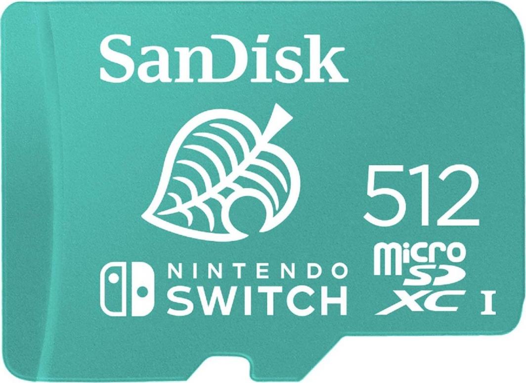 Karta SanDisk Nintendo Switch MicroSDXC 512 GB Class 10 UHS-I/U3 A1 V30 (SDSQXAO-512G-GNCZN) 1