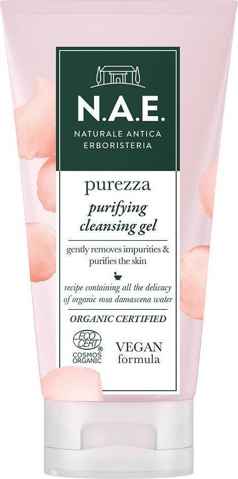 N.A.E Żel oczyszczający z organiczną wodą z róży damasceńskiej 150ml 1