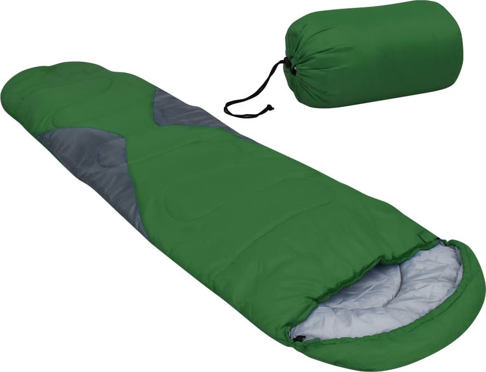 vidaXL Śpiwór zielony, 5, 1400 g (92616) 1