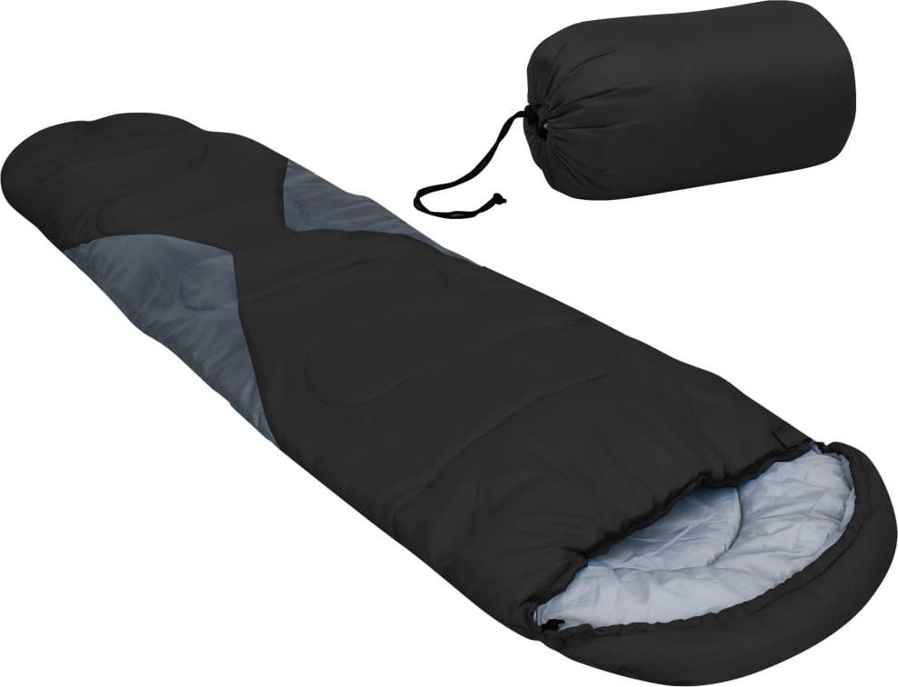 vidaXL Śpiwór czarny, 5, 1400 g (92617) 1