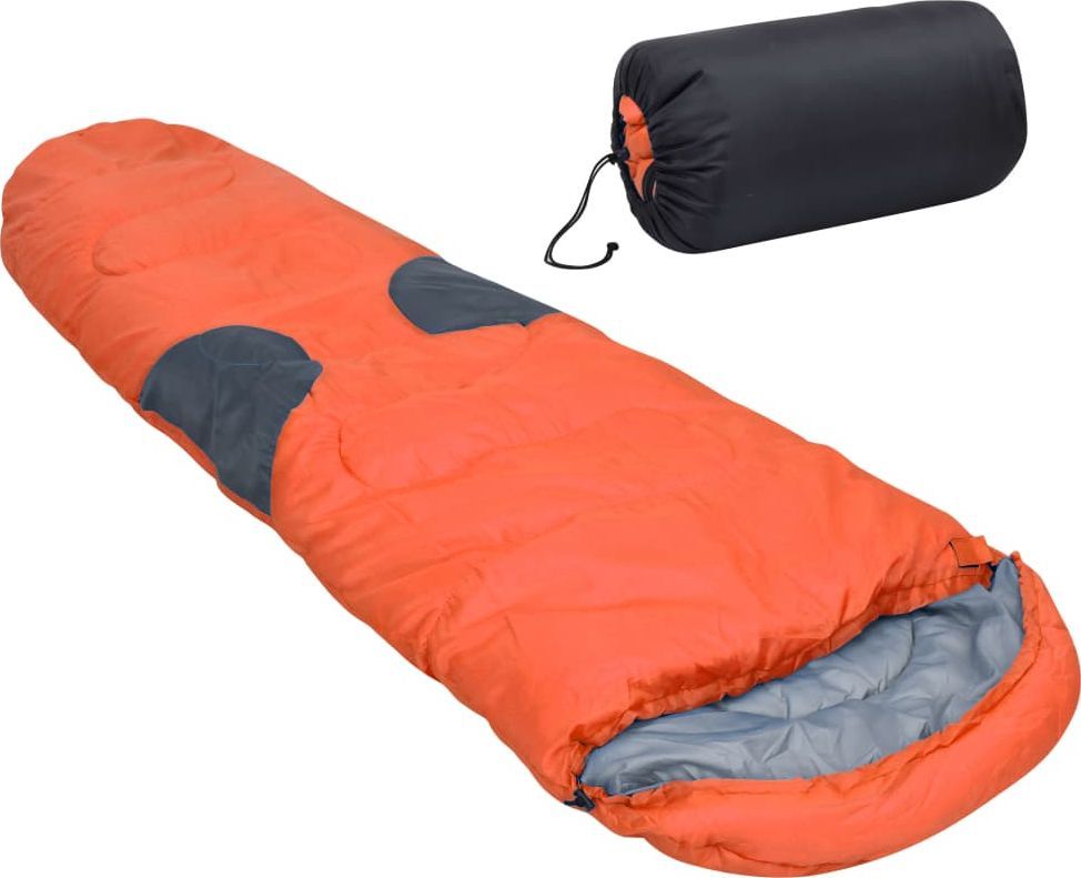 vidaXL Śpiwór pomarańczowy, -5, 2000 g (92620) 1