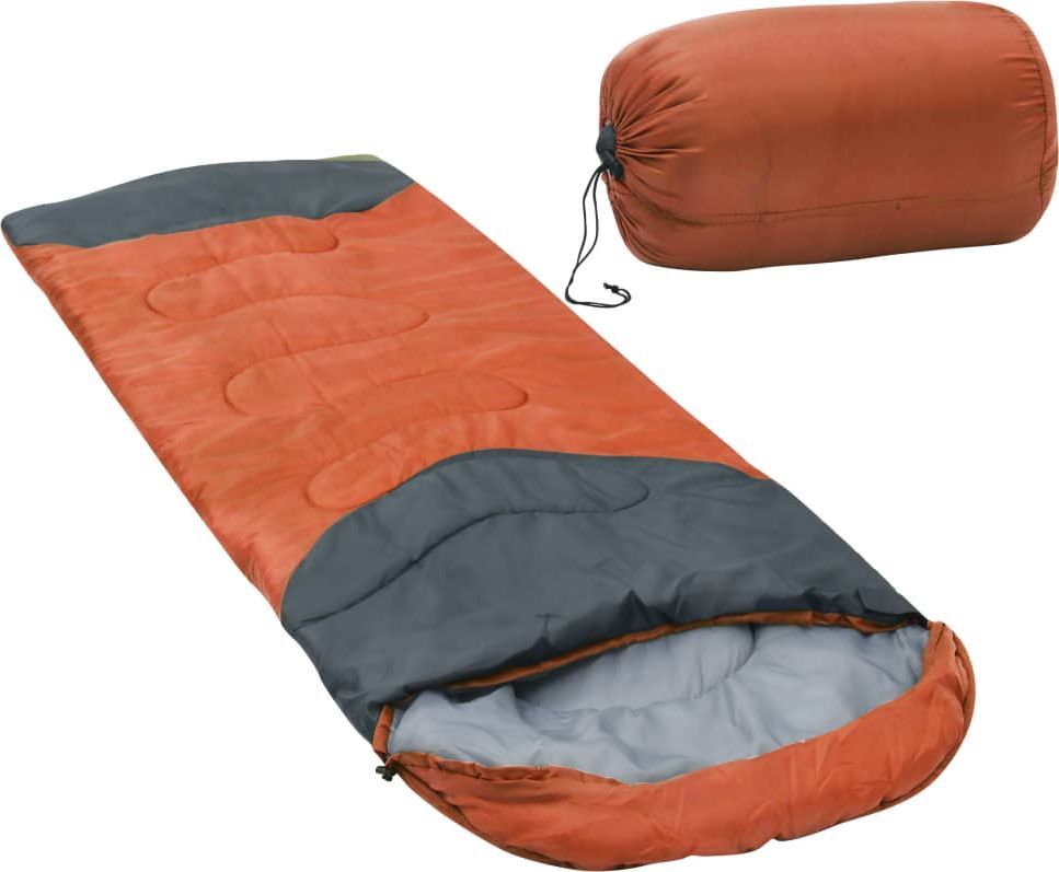 vidaXL Śpiwór pomarańczowy, 10, 1000 g (92625) 1