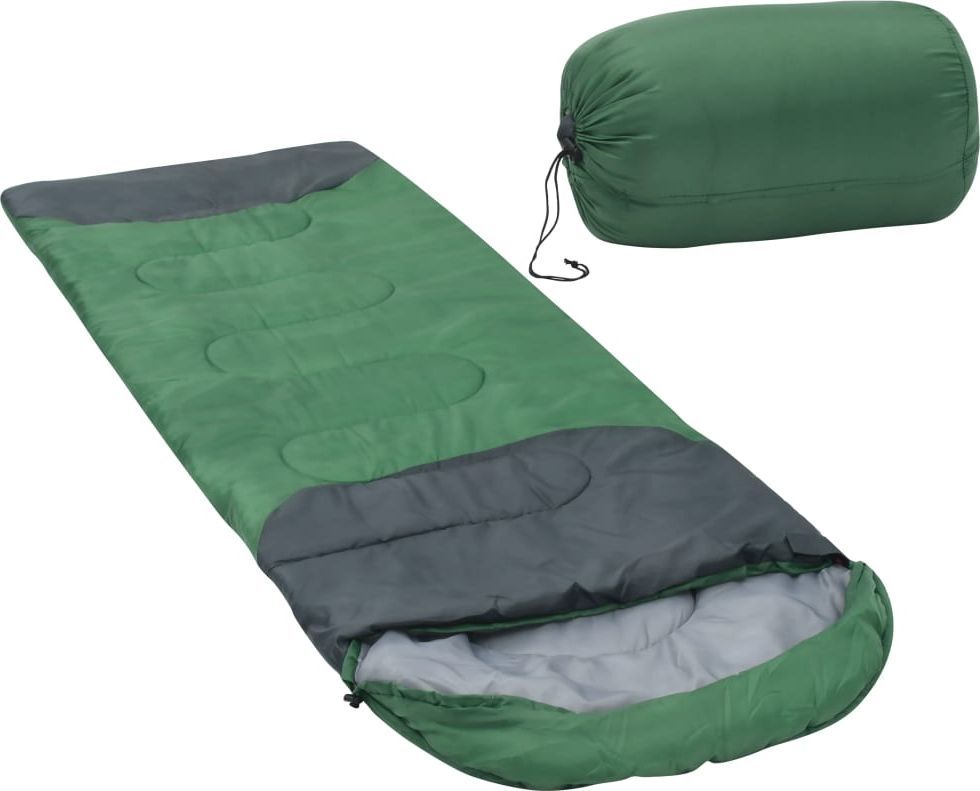 vidaXL Śpiwór zielony, 10, 1000 g (92626) 1