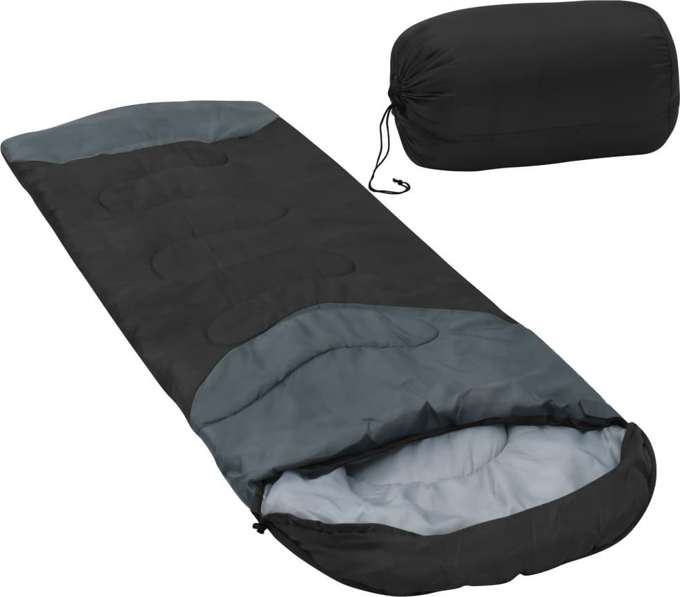 vidaXL Śpiwór czarny, 10, 1000 g (92627) 1