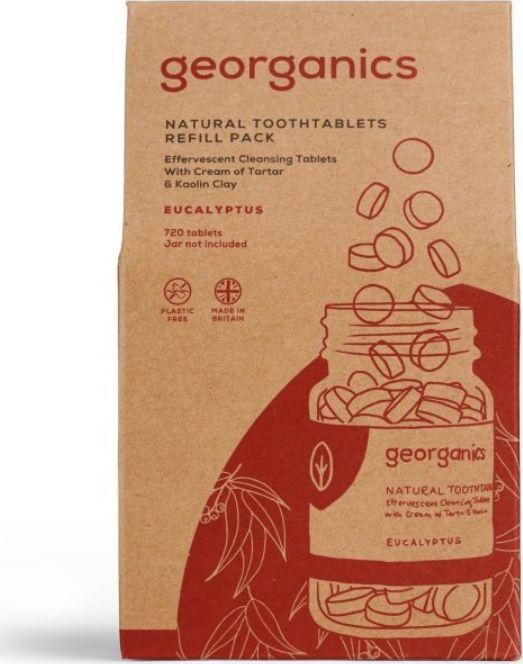 Georganics Naturalne tabletki do mycia zębów, Eucalyptus, 720 tabletek 1