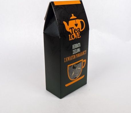 Tea Love Herbata Tea LOVE zielona z kwiatem pomarańczy 85g 1