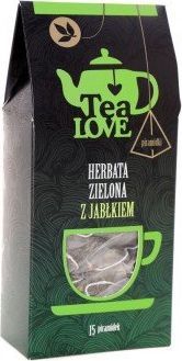 Tea Love Herbata Tea LOVE zielona z jabłkiem piramidki (15 szt.) 1
