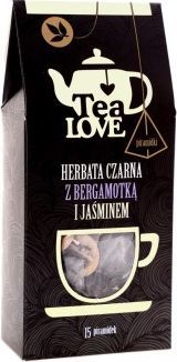 Tea Love Herbata Tea LOVE czarna z bergamotką i jaśminem piramidki (15 szt.) 1