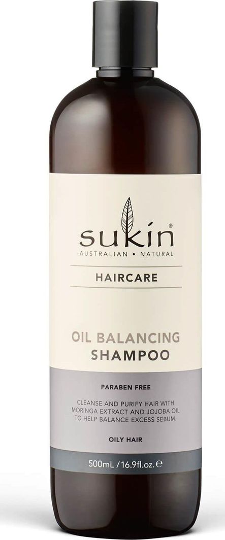 Sukin OIL BALANCING Szampon do włosów przetłuszczających się, 500 ml 1
