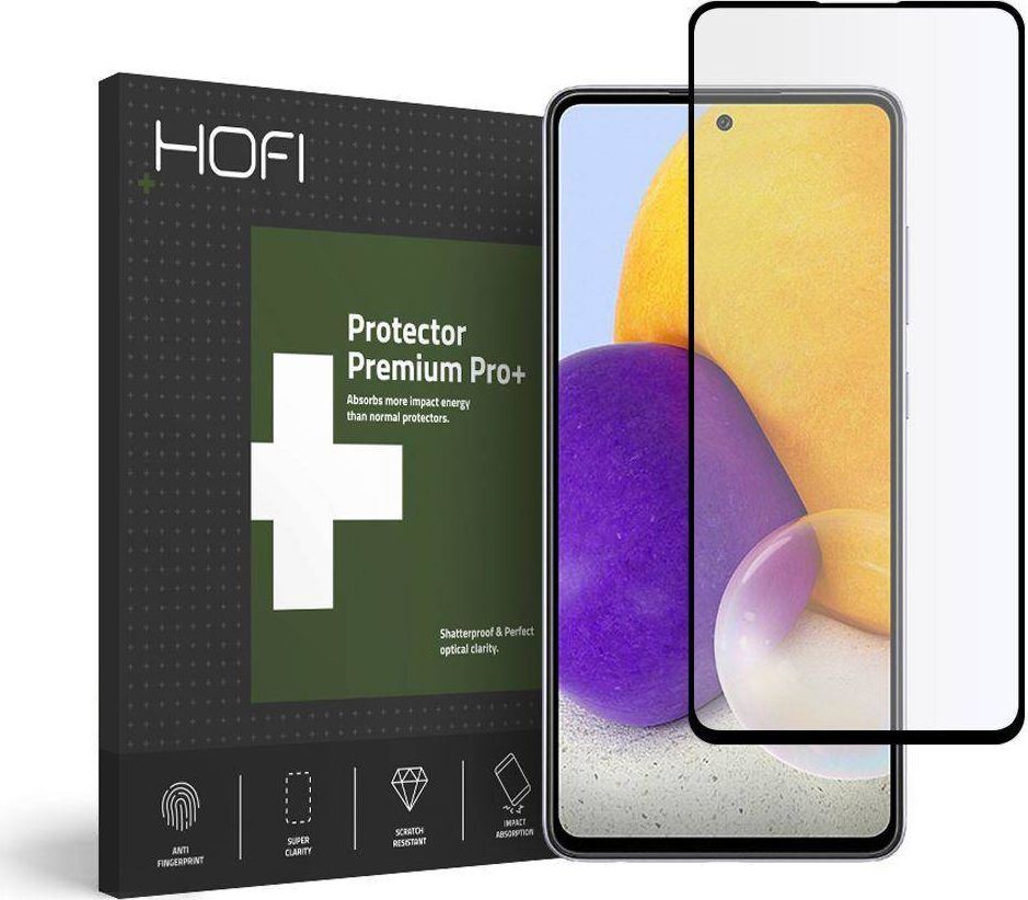 Hofi Glass SZKŁO HARTOWANE HOFI GLASS PRO+ GALAXY A72 BLACK 1