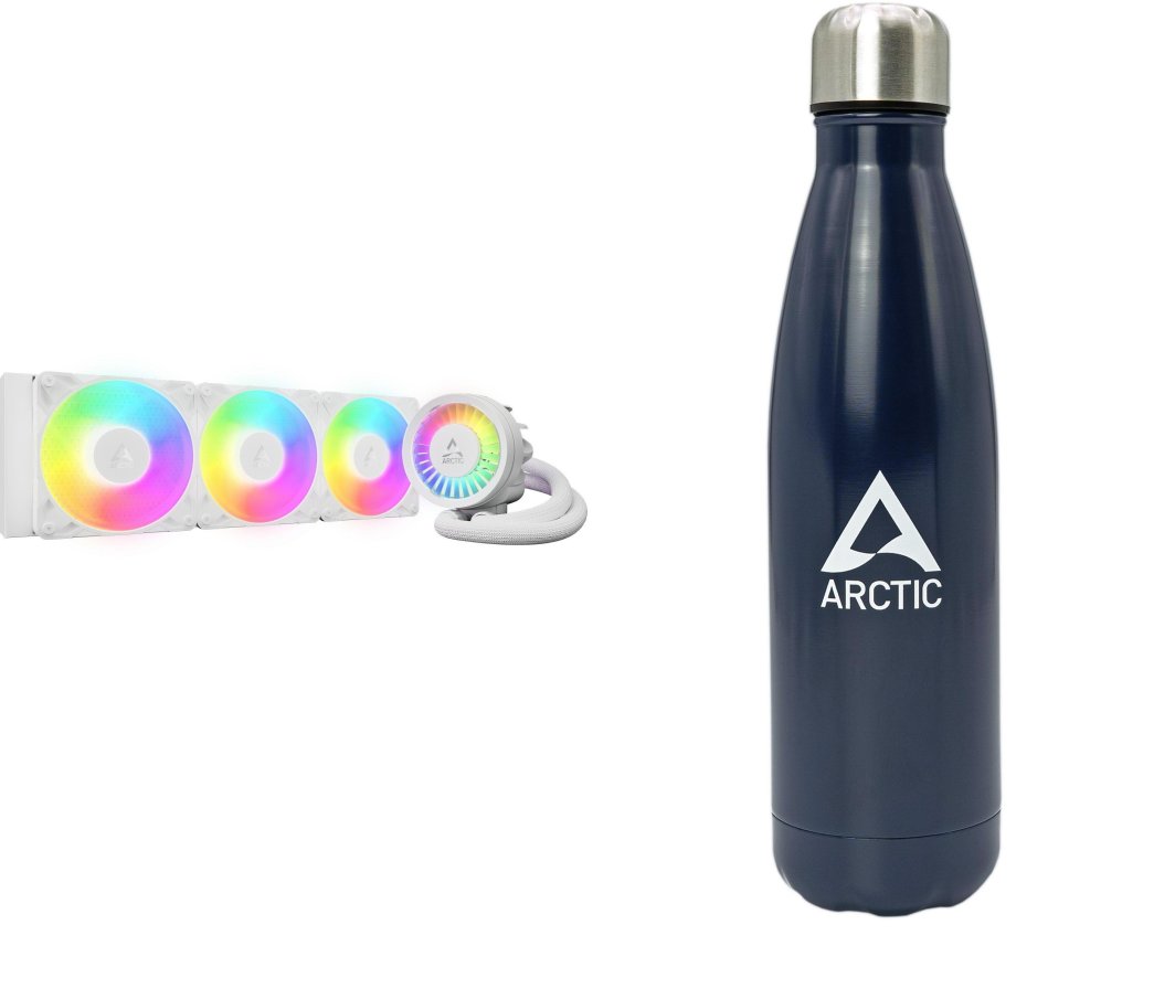 Chłodzenie wodne Arctic Chłodzenie wodne Arctic Liquid Freezer III Pro 360 A-RGB Białe (ACFRE00188A) + Butelka Termiczna 1