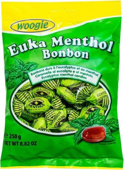 Woogie Woogie Cukierki Miętowo Eukaliptusowe 250 g 1