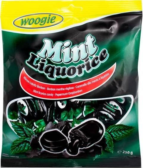 Woogie Woogie Cukierki Mięta i Lukrecja 250 g 1
