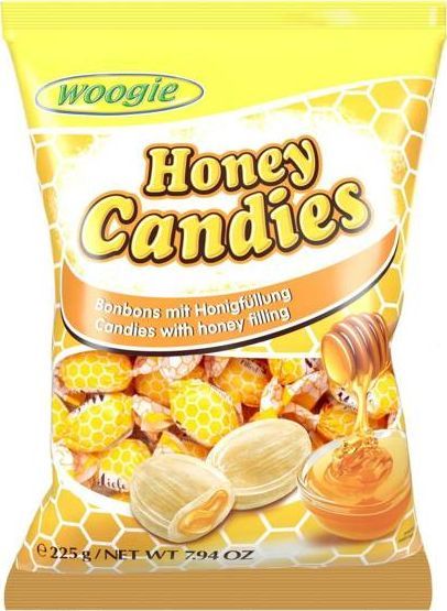 Woogie Woogie Honey Cukierki z Nadzieniem Miodowym 225 g 1