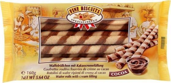 Feiny Biscuits Feine Biscuits Rurki Waflowe Kakaowe 160 g 1
