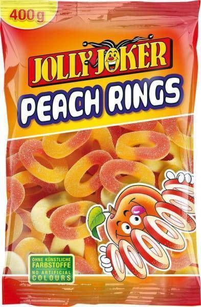 Trolli Jolly Joker Pfirsichringe- Brzoskwiniowe Kwaśne Żelki 400 g 1