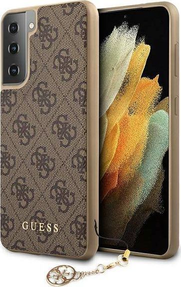 Guess Guess GUHCS21MGF4GBR S21+ G996 brązowy/brown hardcase 4G Charms Collection 1