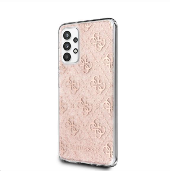 Guess Guess GUHCA32PCU4GLPI A326 A32 5G różowy/pink hard case 4G Glitter 1