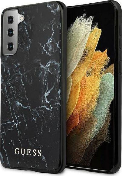 Guess Guess GUHCS21SPCUMABK S21 G991 czarny/black hardcase Marble 1