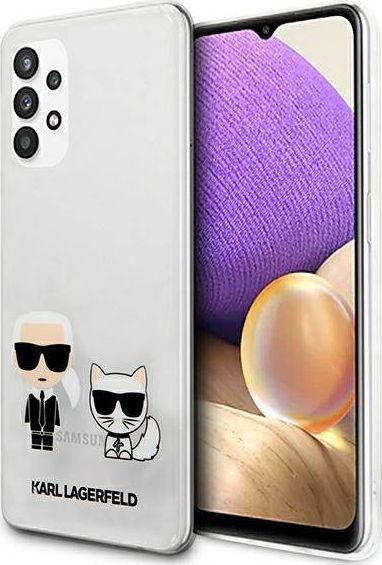 Karl Lagerfeld Karl Lagerfeld KLHCA32CKTR A326 A32 5G hardcase Transparent Karl & Choupette 1