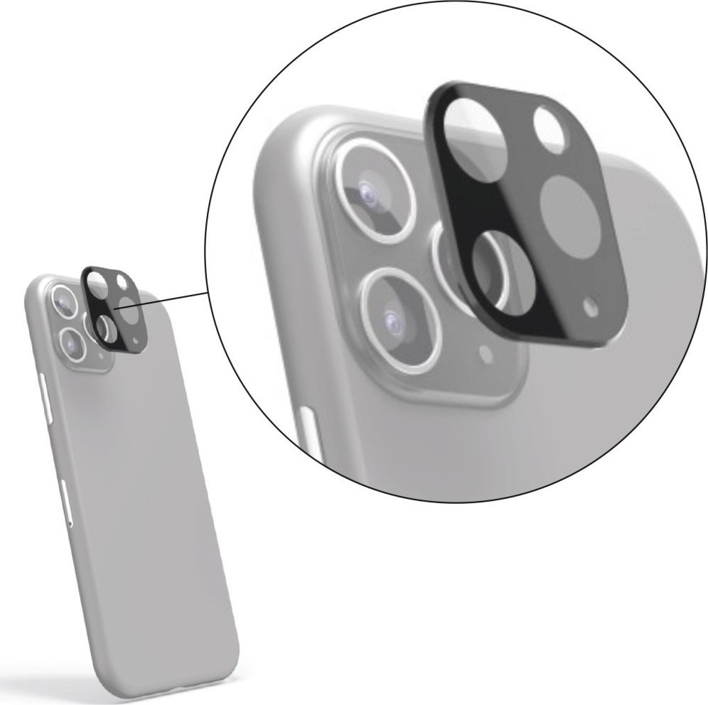 Hama Szkło ochronne na aparat do Apple iPhone 11 Pro/11 Pro Max czarne 1