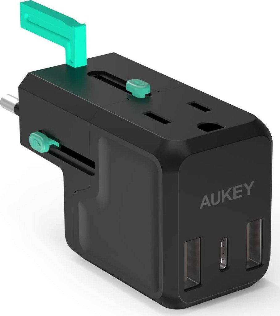 Ładowarka Aukey 2x USB-A 1x USB-C 3 A (PA-TA05) 1
