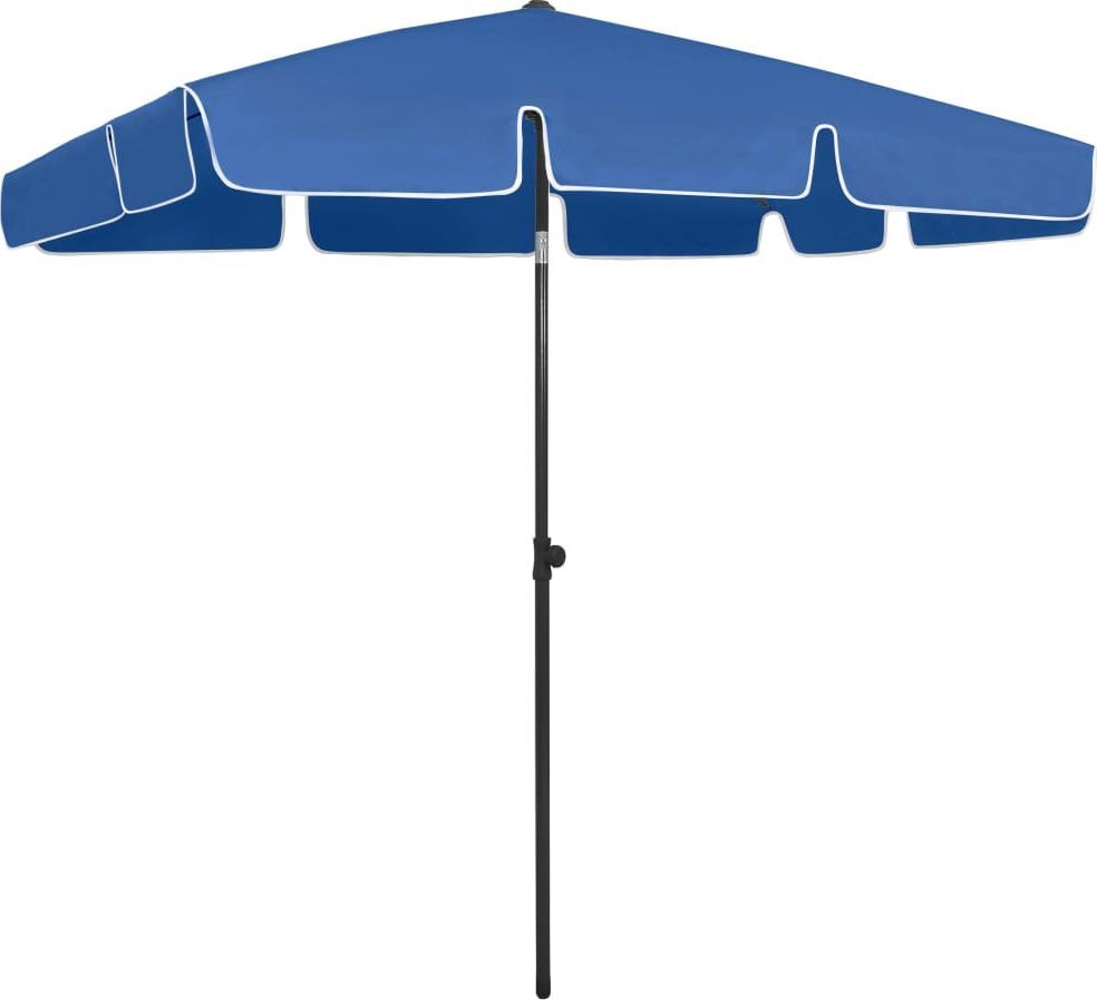 vidaXL Parasol plażowy, lazurowy, 200x125 cm 1