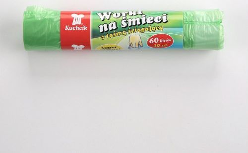 Kuchcik worki na śmieci supermocne z taśmą 60 l 1