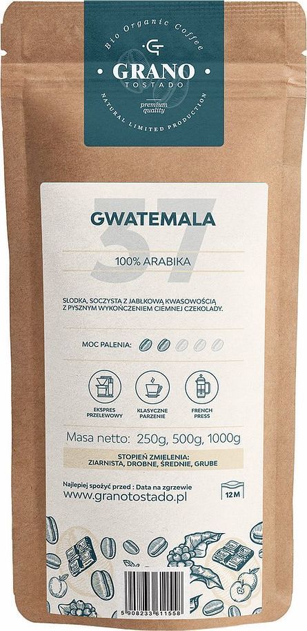 Kawa ziarnista Grano Tostado Gwatemala 500 g 1