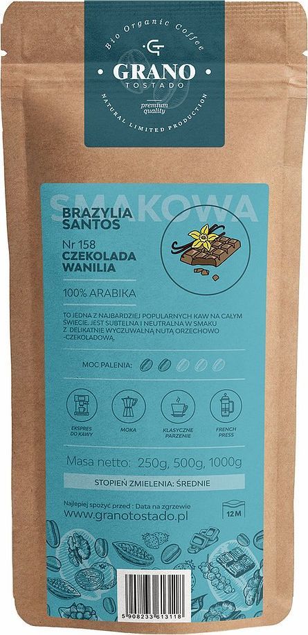 Kawa mielona Grano Tostado Kawa śred. Miel. Granotostado Czekolada/Wanilia 250g 1