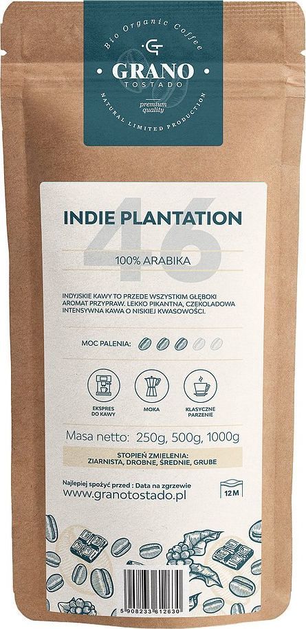 Kawa mielona Grano Tostado Kawa śred.miel. Granotostado INDIE PLANTATION 500g 1
