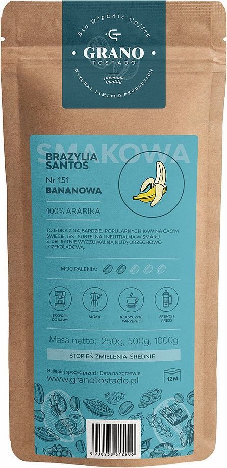 Kawa mielona Grano Tostado Kawa średnio mielona Granotostado Bananowa 250g 1