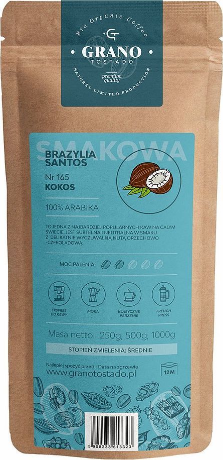 Kawa mielona Grano Tostado Kawa średnio mielona Granotostado Kokos 250g 1