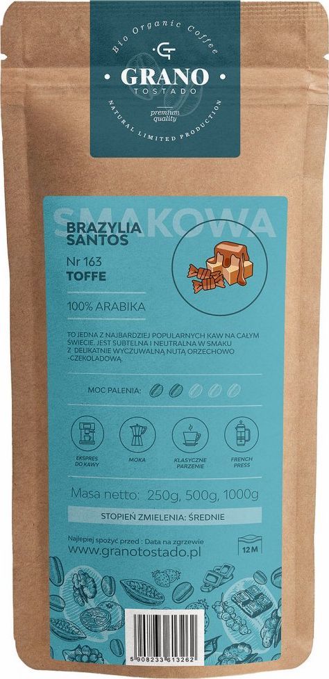 Kawa mielona Grano Tostado Kawa średnio mielona Granotostado TOFFI 250g 1
