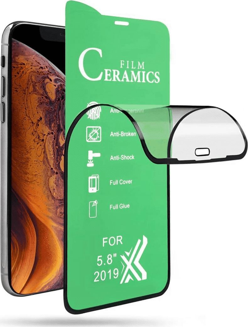 CERAMIC SZKŁO HARTOWANE CERAMICZNE FLEX SAMSUNG GALAXY S10 PLUS CZARNE standard 1