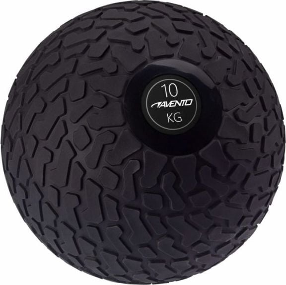 Avento Lumarko Piłka slam ball z teksturowaną powierzchnią, 10 kg, czarna 1