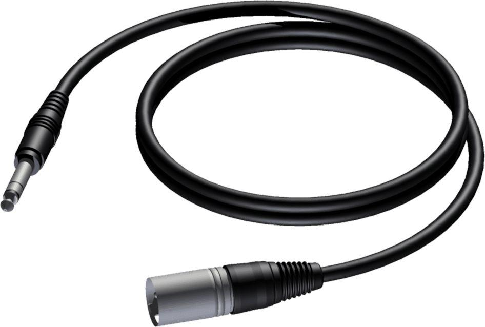 Kabel Procab Jack 6.3mm - XLR 3m czarny (CAB724/3) 1