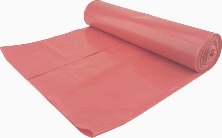 Aglo3 Aglo3 - Worki na śmieci aluminiowe, czerwone, ekstra mocne, folia LDPE, 10 sztuk - 160 l 1