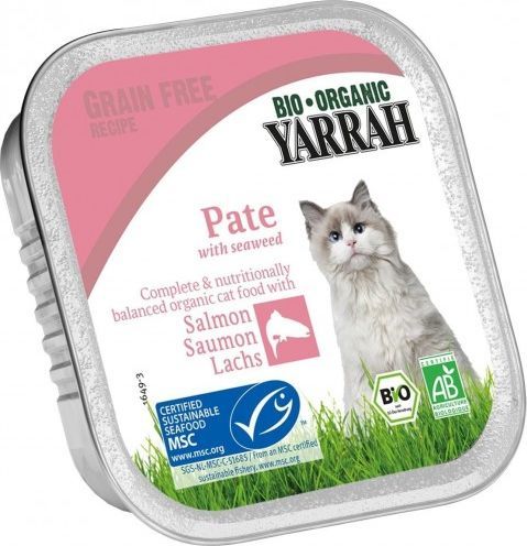 Yarrah (dla kota) pasztet z łososia z algami BIO 100 g 1