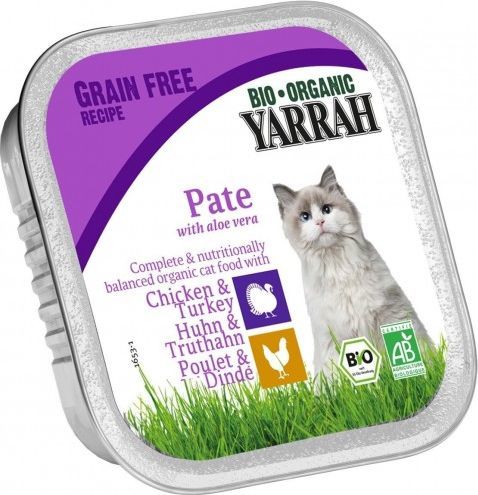 Yarrah (dla kota) pasztet z kurczaka i indyka z aloesem BIO 100 g 1