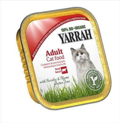 Yarrah (dla kota) kawałki kurczaka z wołowiną BIO 100 g 1