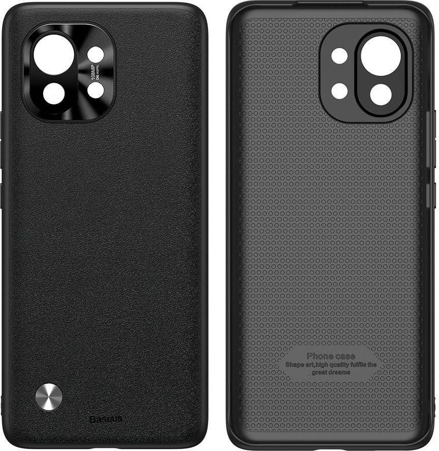 Baseus Baseus Alloy Leather etui Xiaomi Mi 11 WIXM11-01 Czarne 1