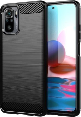 Carbon Carbon Case Etui Xiaomi Redmi Note 10 10S Czarne 1
