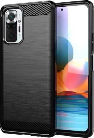 Carbon Carbon Case Etui Xiaomi Redmi Note 10 Pro Czarne 1