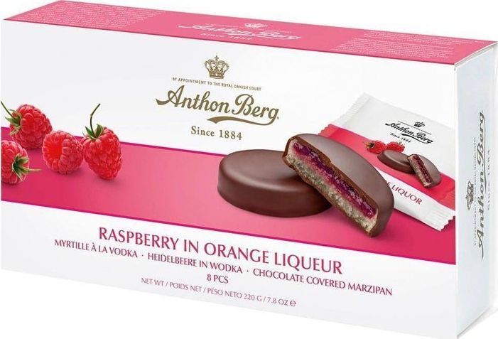 Anthon Berg Anthon Berg Raspberry in Orange Liqueur 220 g 1