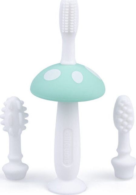 Gili Gums Szczoteczka Grzybek zielona 3w1 12m+ GiliGums 1