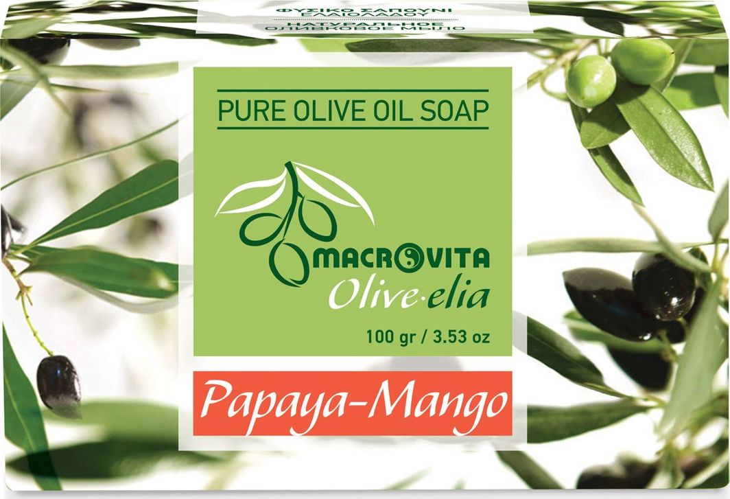 Macrovita Mydło z czystej oliwy z oliwek Papaja-Mango 100g 1